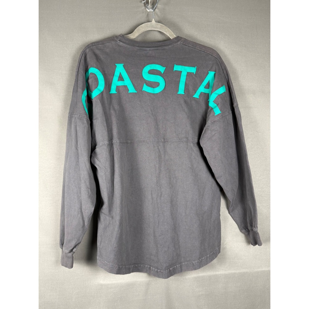 Spirit Jersey Coastal South Carolina Women XS Gray Teal Long Sleeve Puff Print - Picture 4 of 7